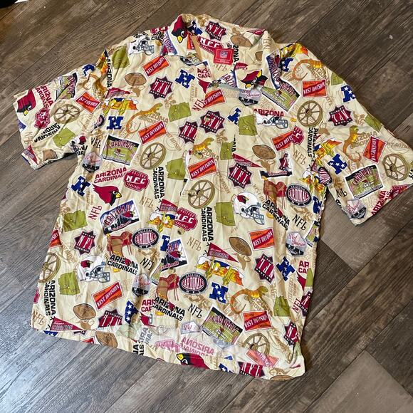 NFL Arizona Cardinalds Hawaiian button up shirt - Picture 1 of 3